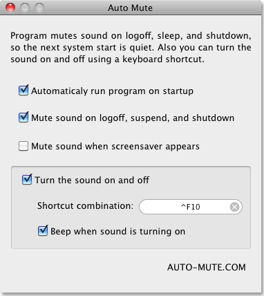 Screenshot in Mac OS X